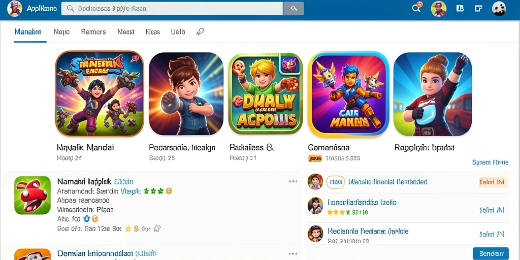 Screenshot menunjukkan antarmuka permainan yang menarik.