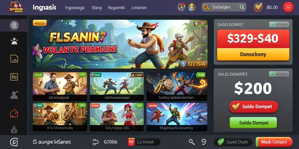Tampilan menarik dari antarmuka JAMIN777.