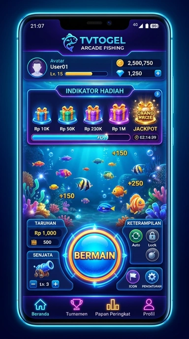 Galeri pratinjau visual tvtogel build APK resmi terbaru